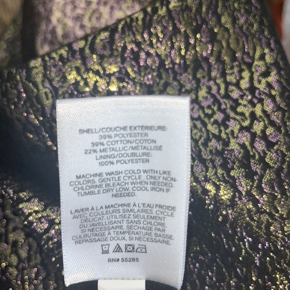 Express - Metallic Rose/Gold Faux Wrap Skirt (Size 8) - Can fit 6 as well - Picture 10 of 10